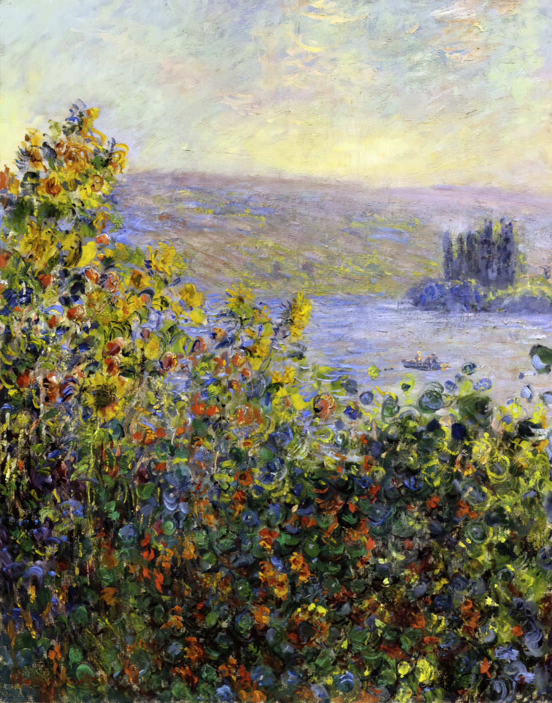 Trouville Monet: Claude Monet's Coastal Masterpiece and Its Enduring Legacy - Flowers Beds at Vetheuil by claude monet
