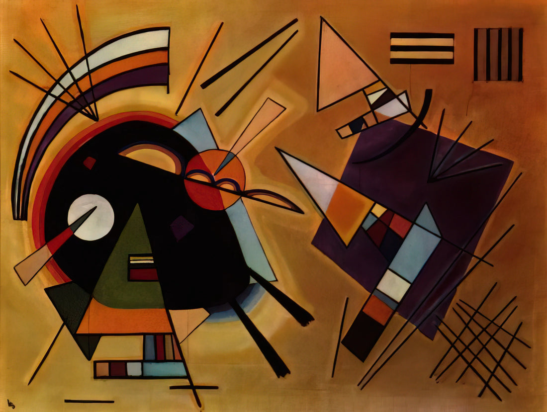 Über das Geistige in der Kunst: Kandinsky's Revolutionary Treatise on Abstract Art - BLACK AND VIOLET 1923 by Wassily Kandinsky