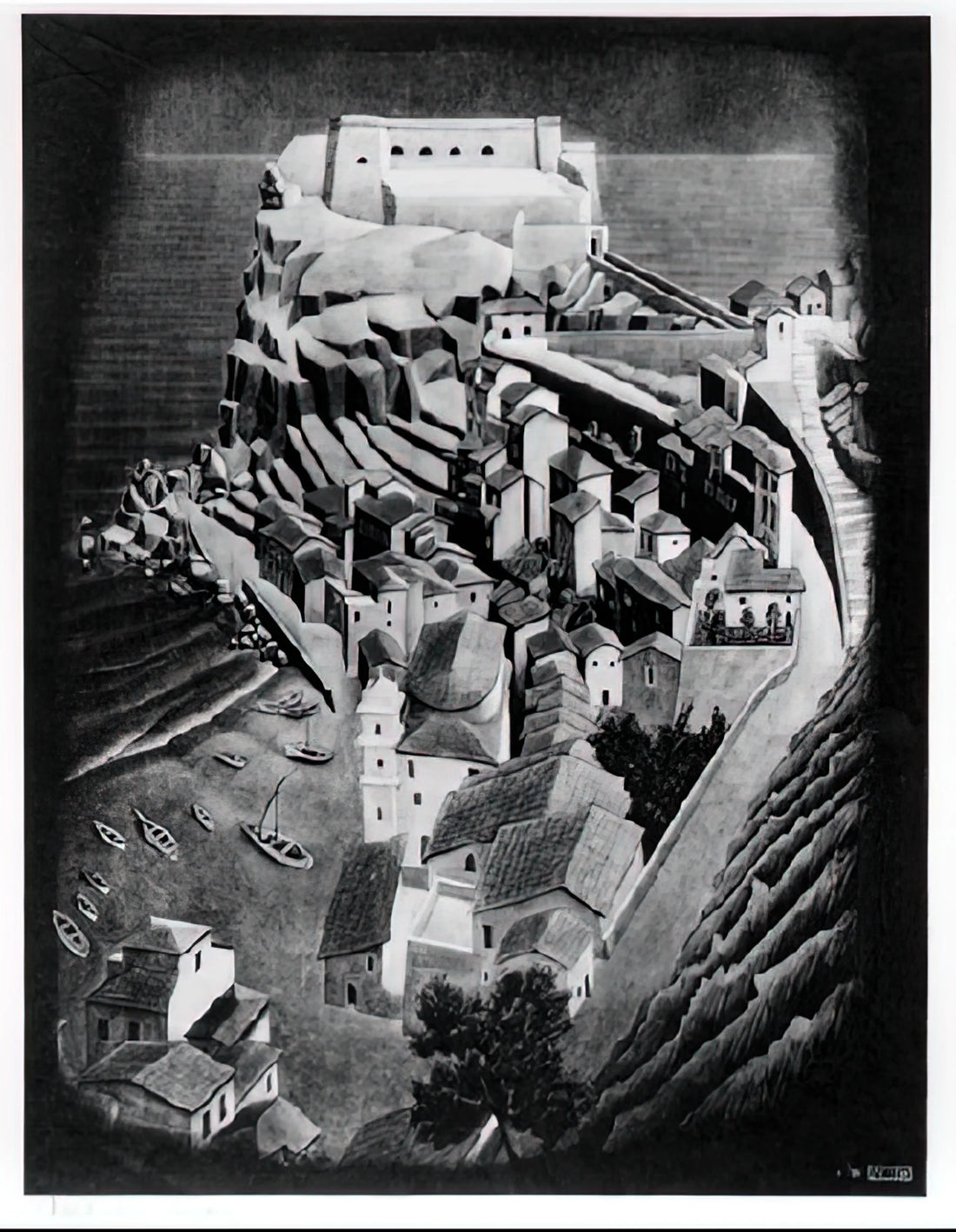 Unlocking the Labyrinth: The Enduring Allure of Maurits Cornelis Escher Art - SCILLA CALABRIA JANUARY 1931 1931 by MC Escher