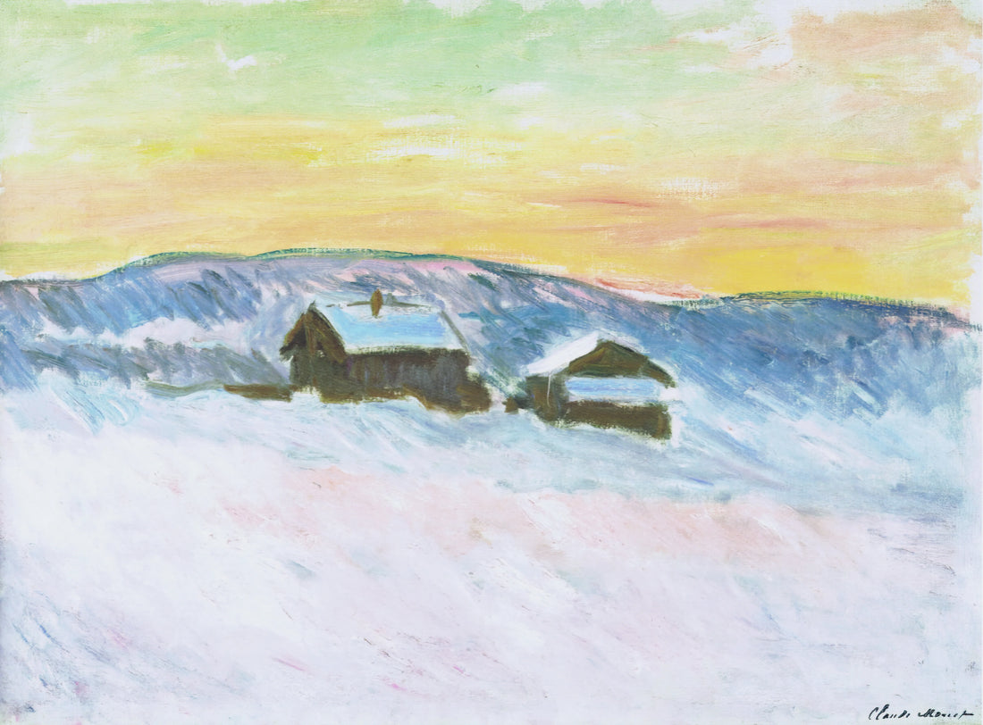 Unraveling the Myth: Finding Claude Monet at the Louvre - Paysage of Norway, the Blue Houses by claude monet