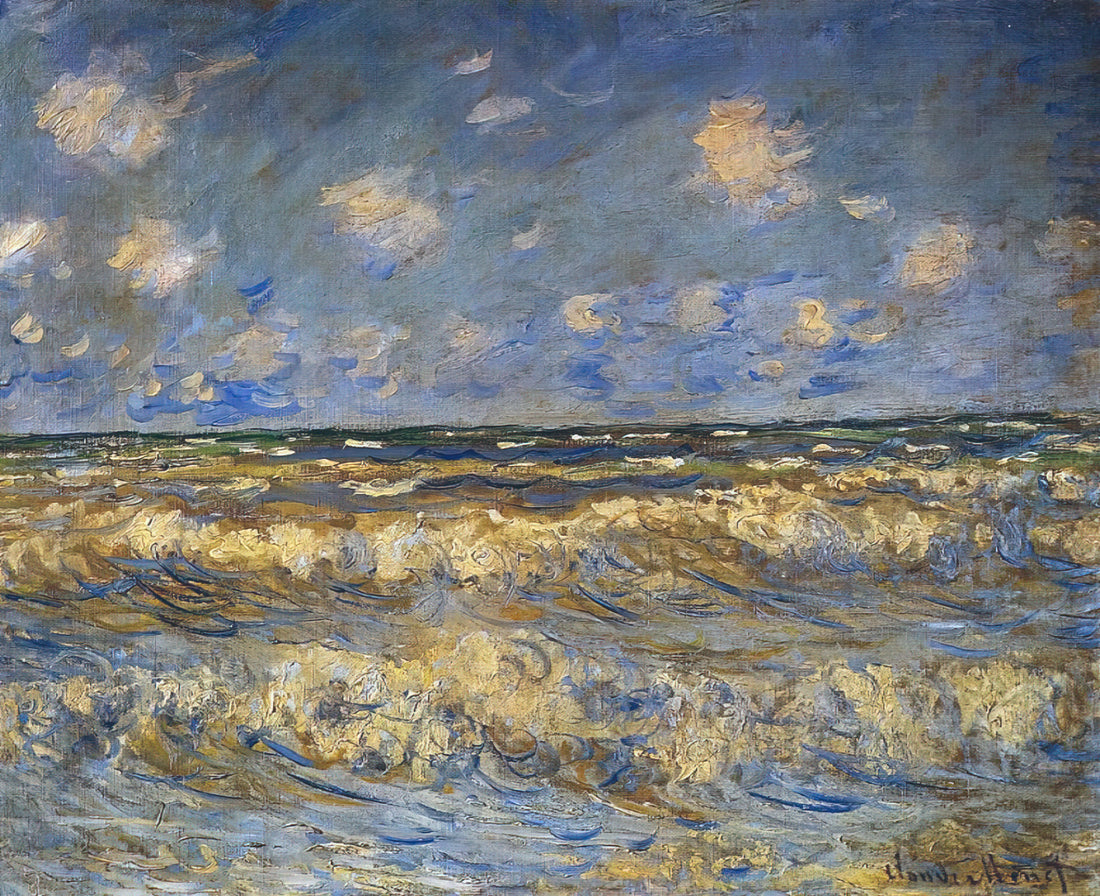 Unveiling Claude Monet's Most Famous Artwork: A Journey Through Light and Impression - Rough Sea by claude monet