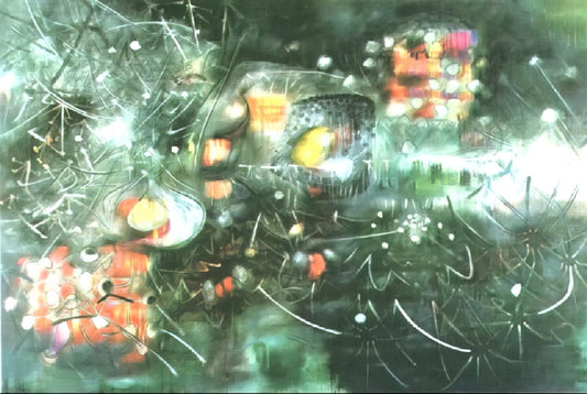 Unveiling Roberto Matta's Most Famous Paintings: A Journey into Psychic Space - TO GIVE PAINLESS LIGHT 1955 by Roberto Matta