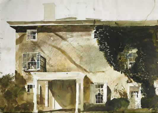 Unveiling the Soul: The Profound Intimacy of Andrew Wyeth Sketches - THE HATTON HOUSE 1967 by Andrew Wyeth
