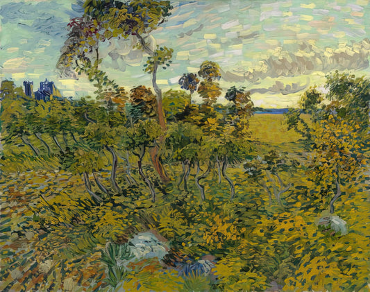 Van Gogh Canvas Prints for Sale: Curating Museum-Quality Art for Your Collection - Sunset at Montmajour by Vincent van Gogh