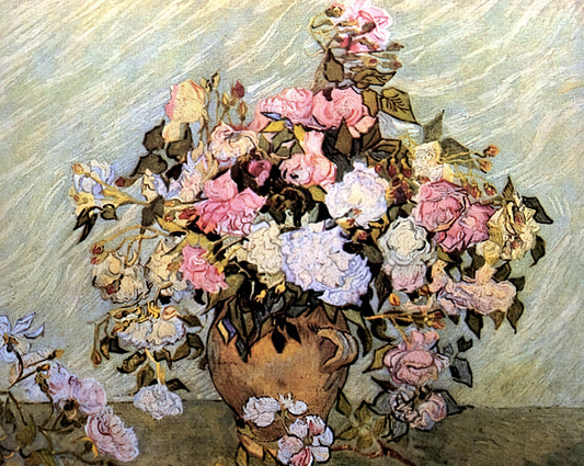 Van Gogh Museum Prints: Curating Post-Impressionist Masterpieces for Your Collection - Still Life Vase with Roses by Vincent van Gogh