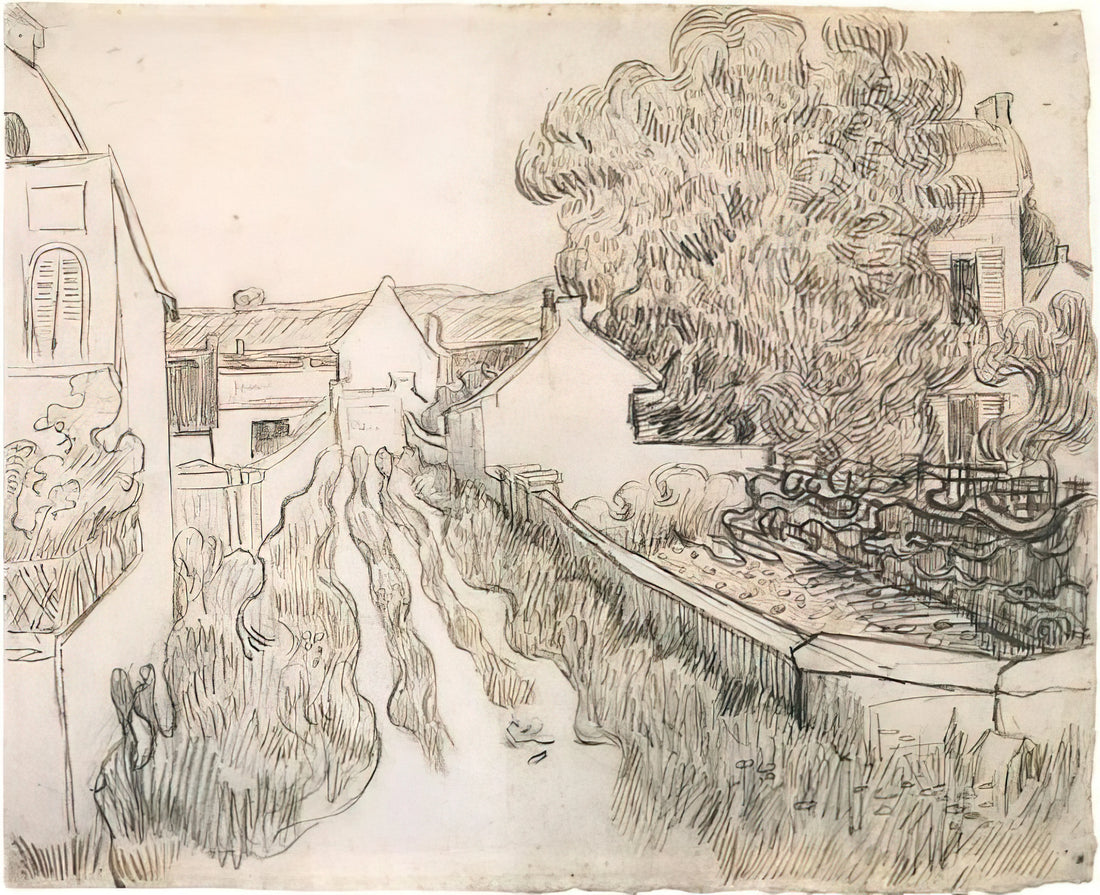 Van Gogh Museum Prints: How to Own Authentic Replicas of Iconic Masterpieces - Village Street by Vincent van Gogh