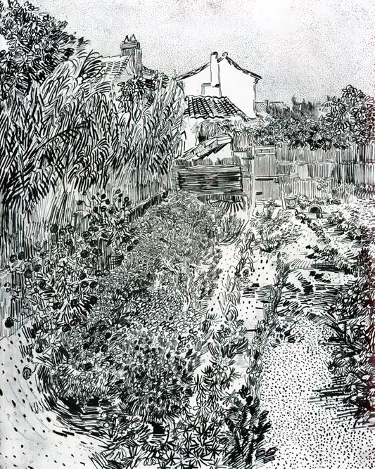 Van Gogh Reproductions on Canvas: A Curator's Guide to Museum-Quality Art Prints - The Garden with Flowers by Vincent van Gogh