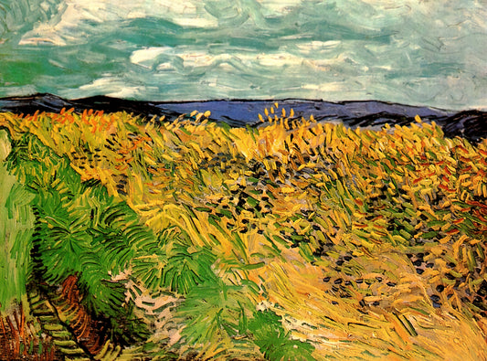 Van Gogh Starry Night Lego: A Masterpiece Reimagined in Bricks - Wheat Field with Cornflowers by Vincent van Gogh