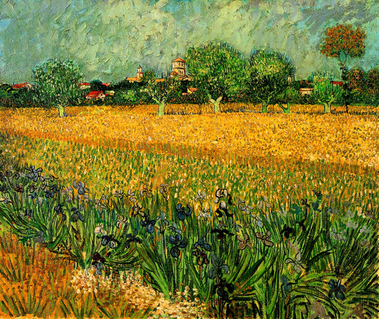 Van Gogh Sunflowers Reproduction: A Collector's Guide to Authentic Art Prints - View of Arles with Irises in the Foreground by Vincent van Gogh