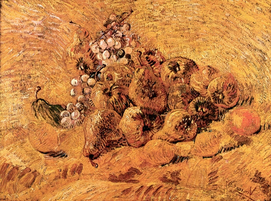 Van Gogh's Bridge at Arles: A Masterpiece of Post-Impressionist Vision - Still Life with Grapes, Pears and Lemons by Vincent van Gogh