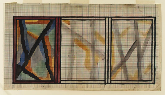 Vanessa Bell and Virginia Woolf: The Creative Alliance That Shaped Modernism - PRELIMINARY DESIGN FOR LADY HAMILTON RUG 1914 by Vanessa Bell
