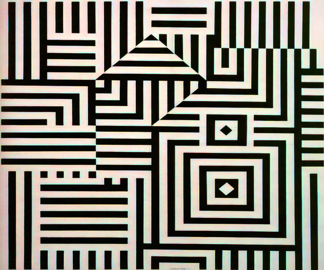 Vasarely Lithograph Signed: A Collector's Guide to Authenticity, Value & Legacy - Riu-Kiu-C - 1960 by Victor Vasarely