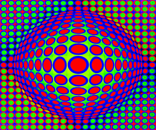 Victor Vasarely: El Pintor Visionario que Revolucionó el Arte Óptico - Vega 200 - 1968 by Victor Vasarely