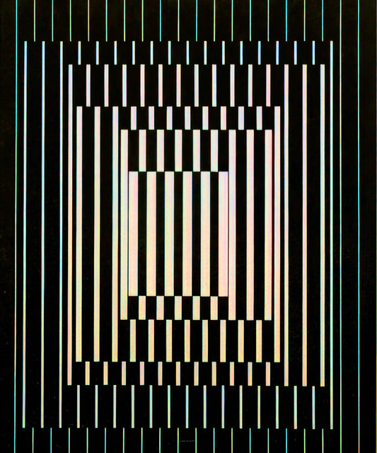 Victor Vasarely: The Father of Op Art and His Enduring Visual Legacy - Bora III - 1964 by Victor Vasarely