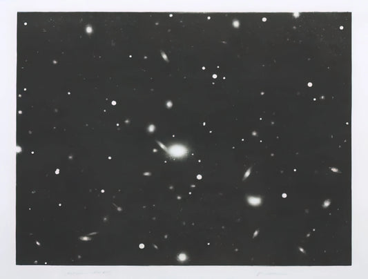 Vija Celmins Framed Canvas Print: A Guide to Owning Her Meditative Art - GALAXY 1975 by Vija Celmins