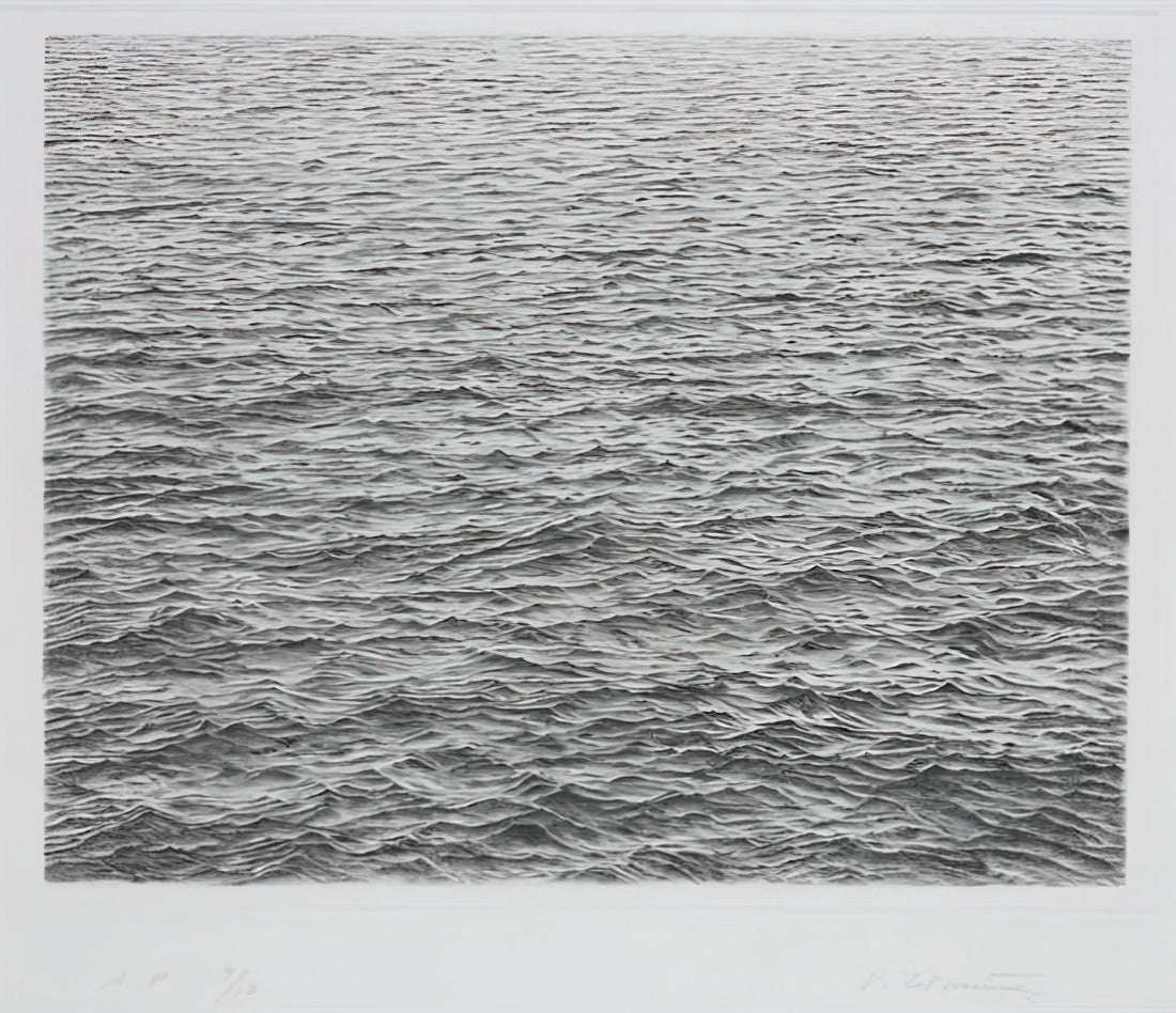 Vija Celmins: The Stars – An Artist’s Obsession with the Cosmos - DRYPOINT OCEAN SURFACE 1983 by Vija Celmins