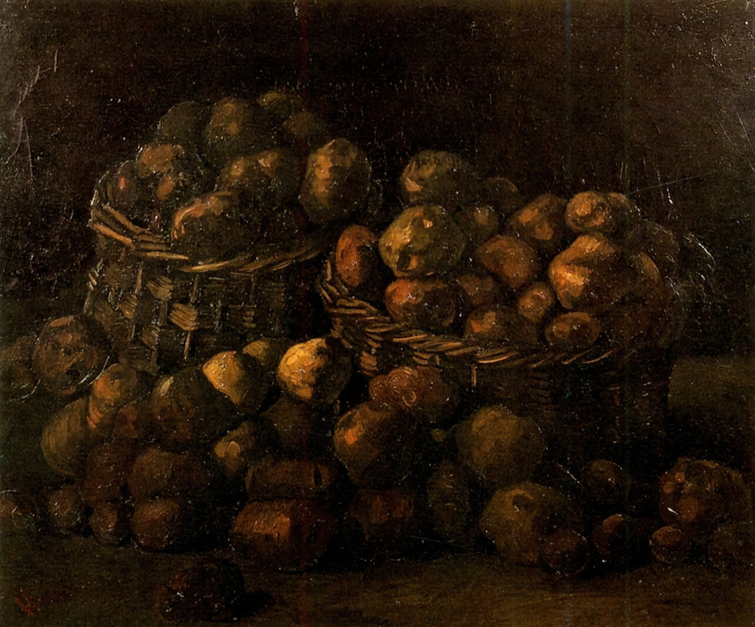 Vincent van Gogh: The Tormented Genius Who Redefined Modern Art - Baskets of Potatoes by Vincent van Gogh