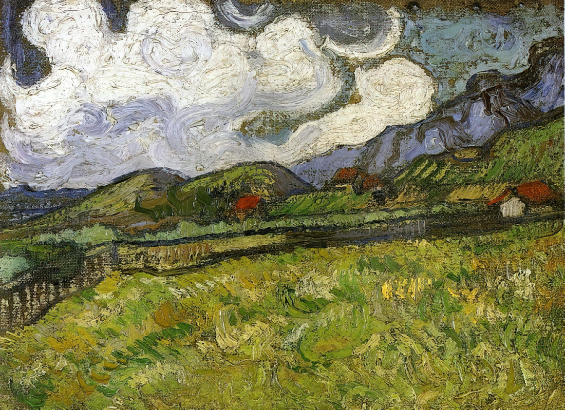 Vincent van Gogh: The Tormented Genius Who Transformed Modern Art - Wheat Field behind Saint-Paul Hospital with a Reaper by Vincent van Gogh