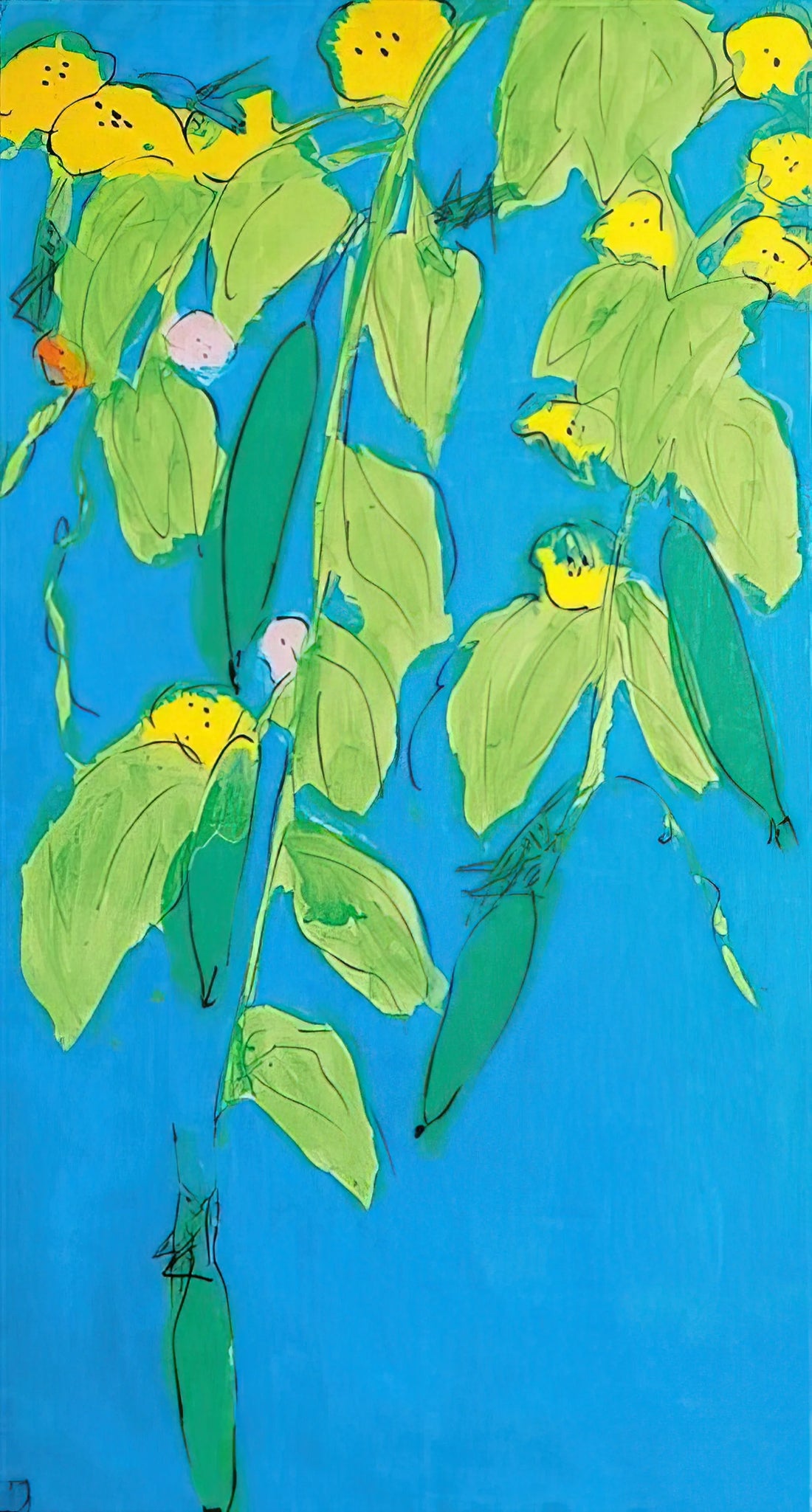 Walasse Ting Flowers: The Vibrant Botanical World of a Chinese-American Master - Summer Days - 2008 by Walasse Ting