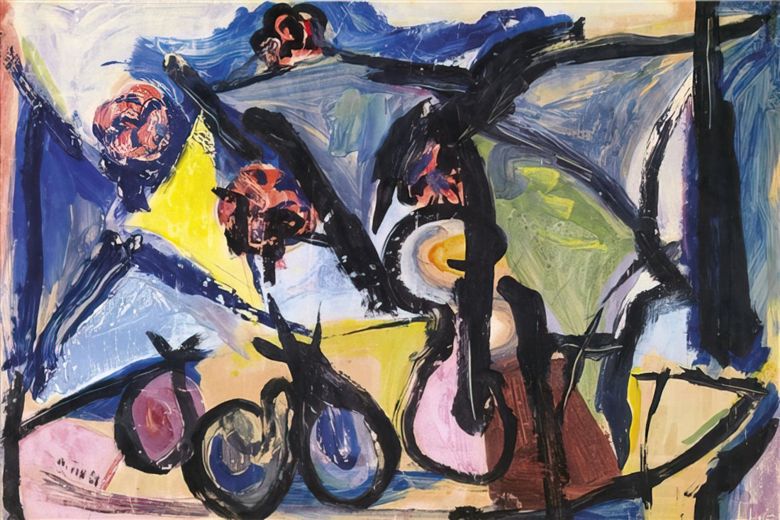 Walasse Ting Posters: The Vibrant Legacy of a Chinese-American Pop Art Pioneer - Abstract Still Life - 1950 by Walasse Ting
