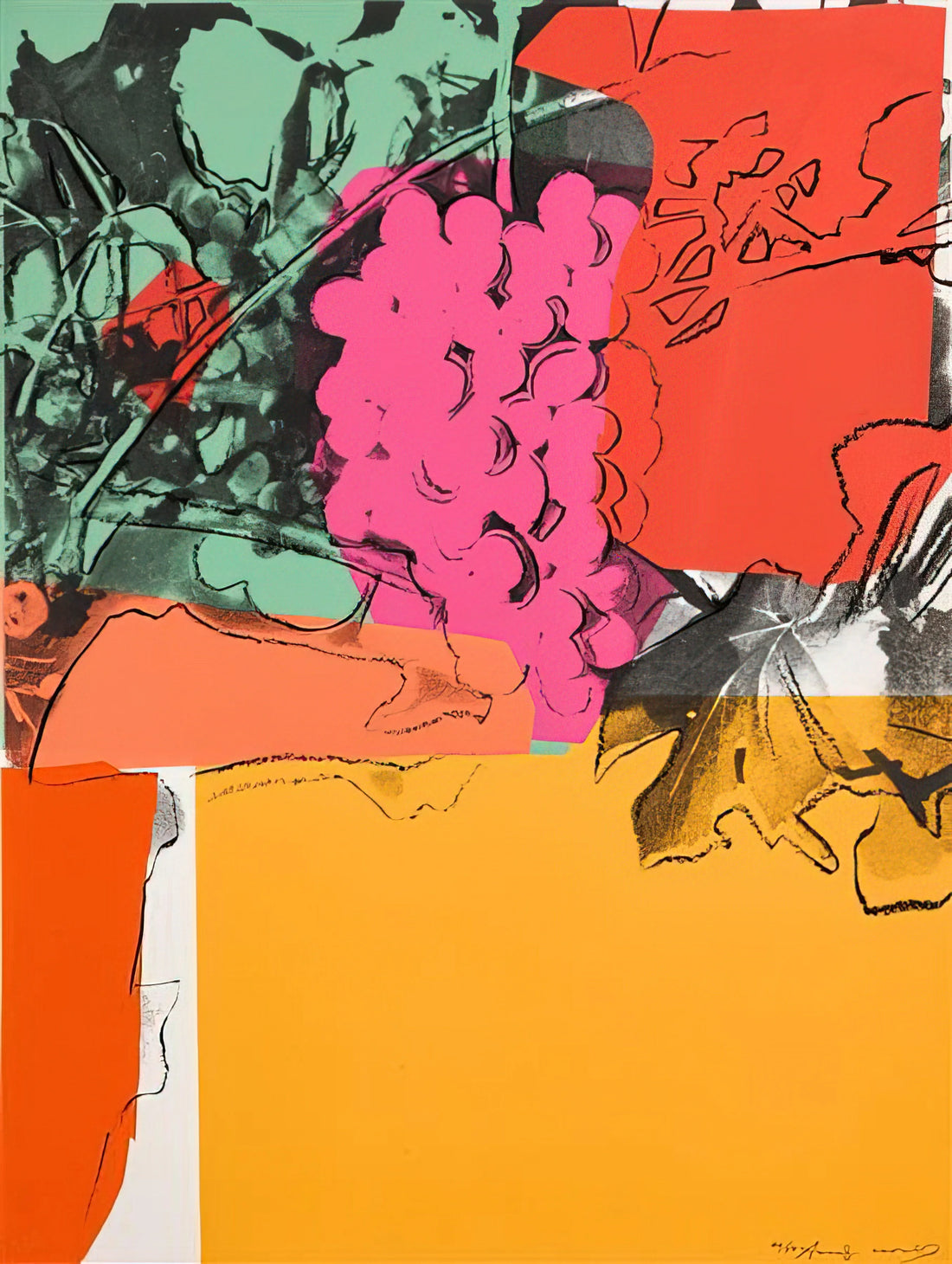 Warhol Monroe Print: The Iconic Pop Art Portrait That Defined an Era - Grapes #1 by Andy Warhol