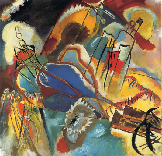 Wassily Kandinsky Portraits: The Abstract Pioneer's Figurative Journey - IMPROVISATION 30 CANNONS 1913 by Wassily Kandinsky