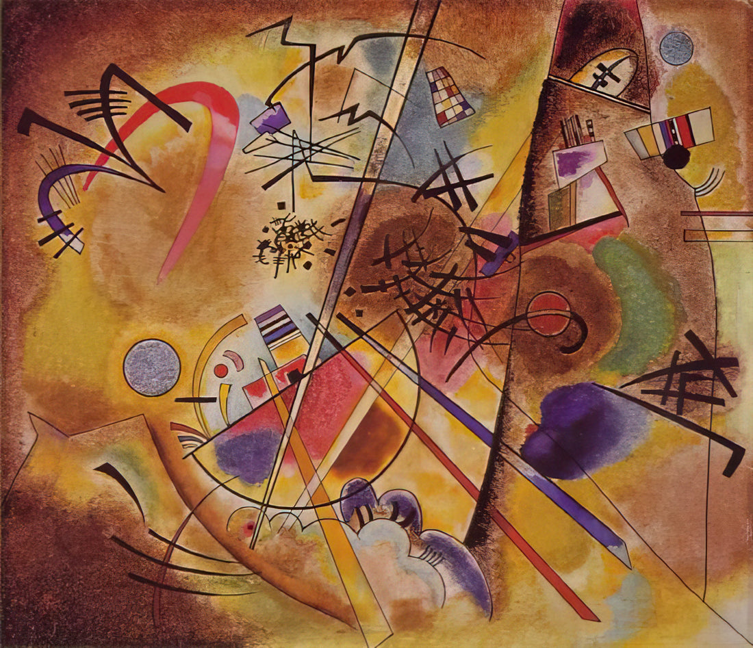 Wassily Kandinsky Reproductions: A Collector's Guide to Abstract Masterpieces - SMALL DREAM IN RED 1925 by Wassily Kandinsky