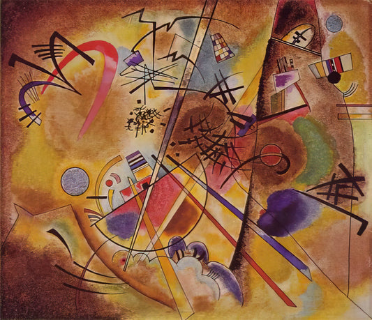 Wassily Kandinsky Reproductions: A Collector's Guide to Abstract Masterpieces - SMALL DREAM IN RED 1925 by Wassily Kandinsky