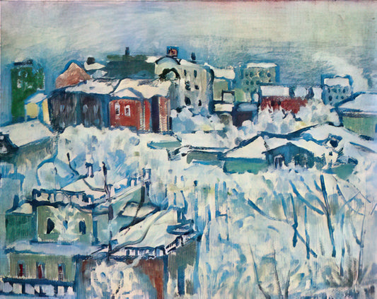 Wassily Kandinsky: The Visionary Pioneer of Abstract Art - MOSCOW SMOLENSKY BOULEVARD STUDY 1916 by Wassily Kandinsky