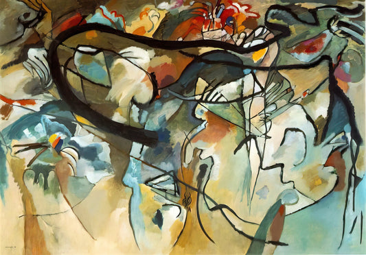 Wassily Kandinsky: The Visionary Pioneer of Abstract Art Explored Through WikiArt - COMPOSITION V 1911 by Wassily Kandinsky