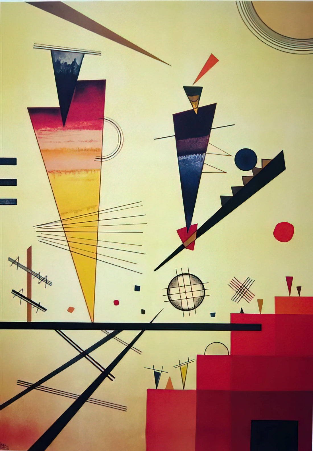Wassily Kandinsky's 'Upward': A Symphony of Spiritual Abstraction - MERRY STRUCTURE 1926 by Wassily Kandinsky