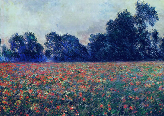Water Lilies by Claude Monet: The Definitive Guide to His Iconic Series - Poppies at Giverny by claude monet