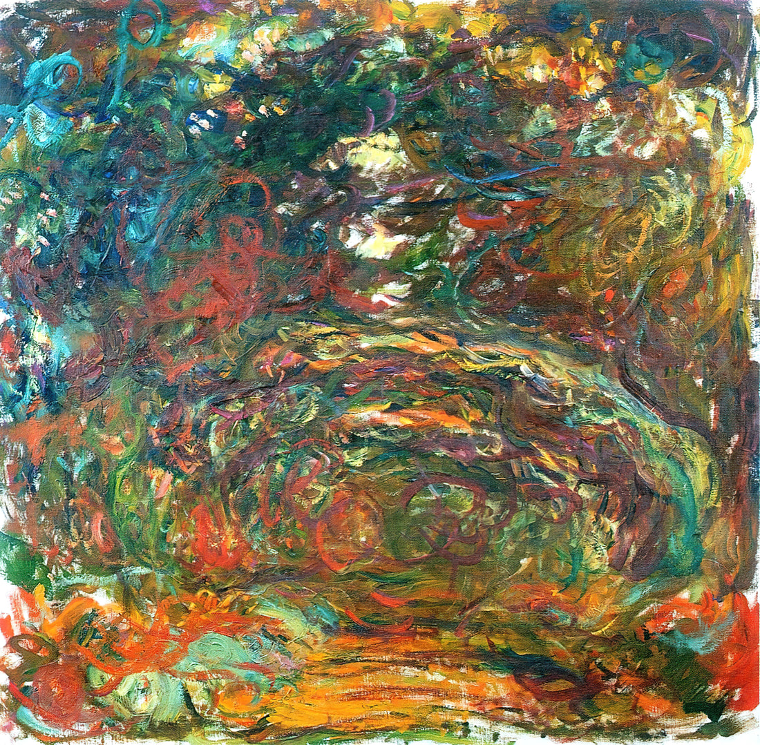 Water Lilies by Monet at Musée d'Orsay: A Masterpiece of Impressionist Vision - Path under the Rose Arches, Giverny by claude monet
