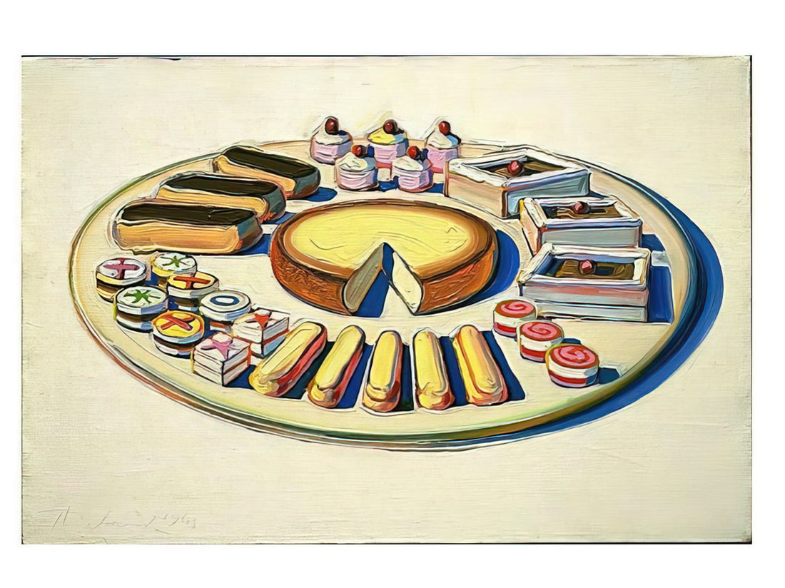 Wayne Thiebaud Cityscapes: A Sweet Geometry of Urban Life - French Pastries - 1963 by Wayne Thiebaud