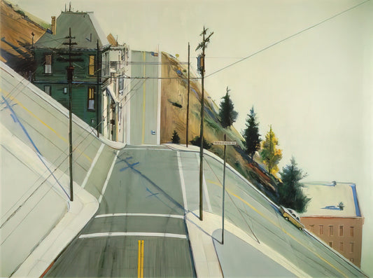 Wayne Thiebaud Framed Canvas Print: A Collector's Guide to Iconic Pop Art - 24th Street Intersection - 1977 by Wayne Thiebaud