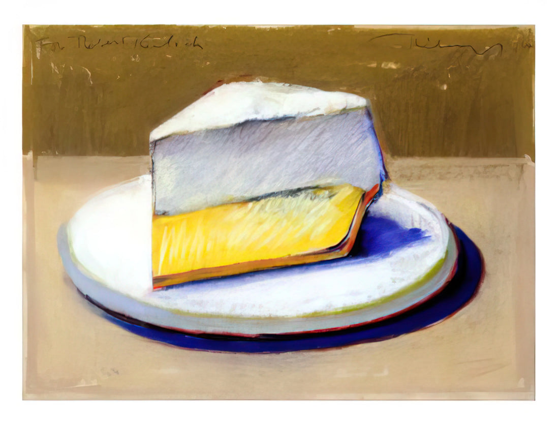 Wayne Thiebaud: 100 Paintings, Prints, and Drawings That Define His Sweetly Subversive Vision - Lemon Meringue Pie - 1964 by Wayne Thiebaud