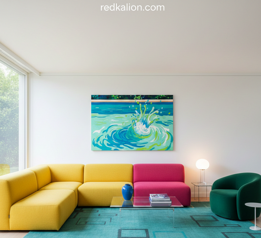 Which home decor brands feature David Hockney-inspired designs or collaborations?