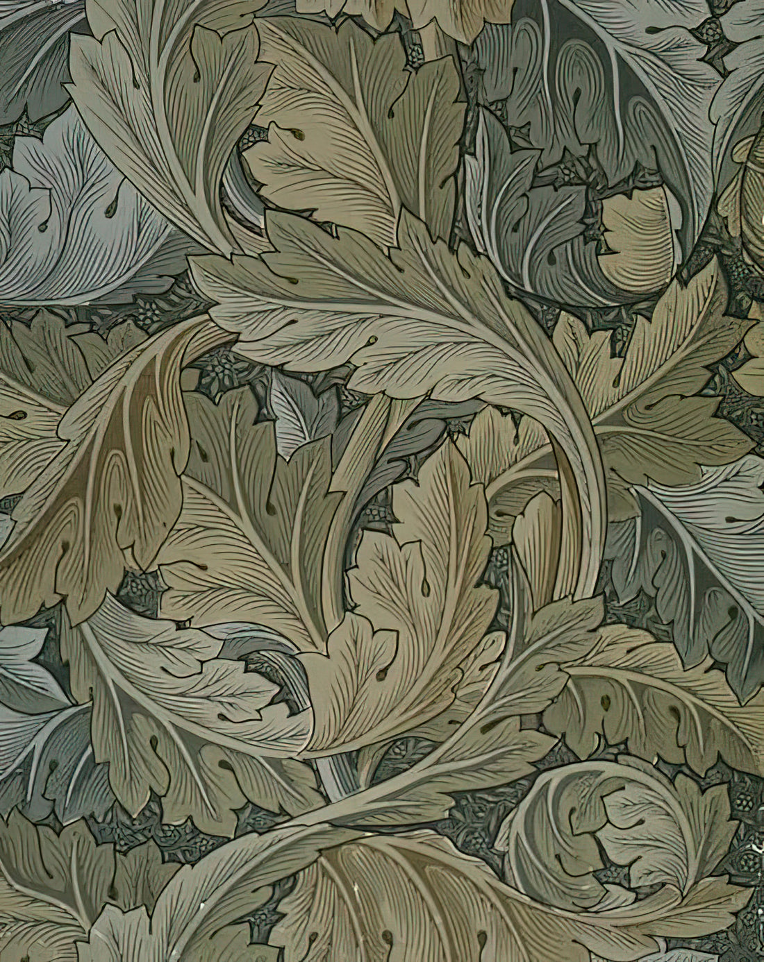 William Morris Birds: The Ornithological Poetry in Arts and Crafts Design - ACANTHUS WALLPAPER 1875 by William Morris