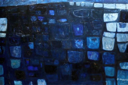 William Scott Reproductions: A Guide to the Abstract Still Life Master's Prints - Blue Abstract - 1959 by William Scott