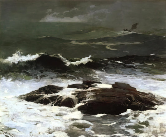 Winslow Homer Art Prints: Capturing the American Spirit in Museum-Quality Reproductions - SUMMER SQUALL 1904 by Winslow Homer