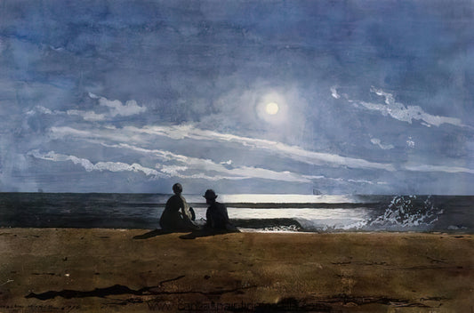 Winslow Homer Civil War Prints: A Vision of Unvarnished Truth - MOONLIGHT by Winslow Homer