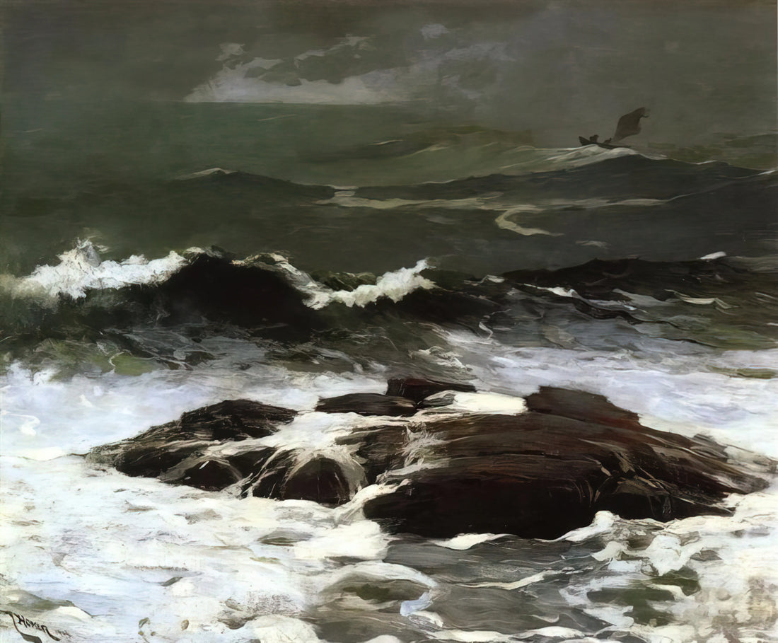 Winslow Homer: The American Master of Realism and Narrative Painting - SUMMER SQUALL 1904 by Winslow Homer