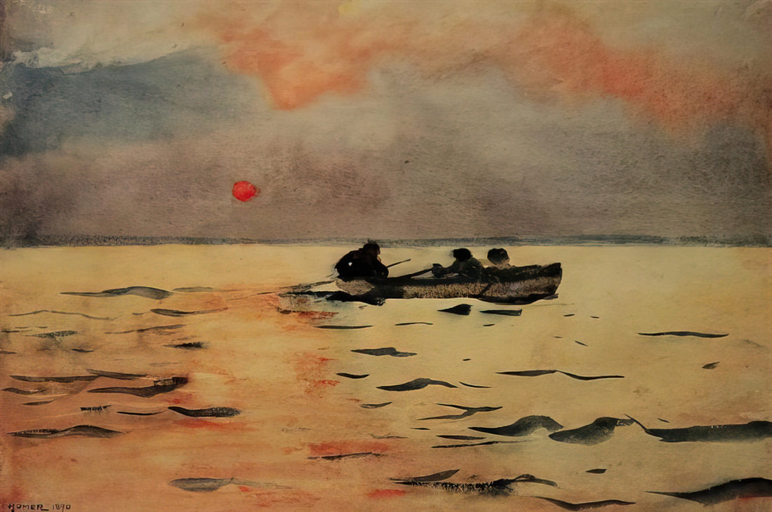 Winslow Homer's 'Breezing Up': A Masterpiece of American Art and the Ultimate Print for Collectors - ROWING HOME by Winslow Homer