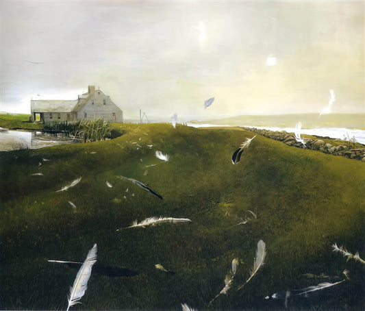 Wyeth Winter: The Haunting Beauty of Andrew Wyeth's Frostbitten Landscapes - AIRBORNE by Andrew Wyeth