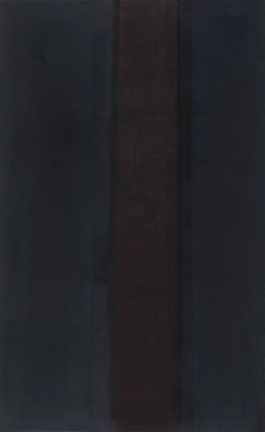 Yun Hyong-keun Art Meaning: Decoding the Spiritual Minimalism of a Korean Master - Umber Blue - 1987 by Yun Hyong-keun