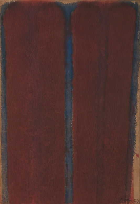 Yun Hyong-keun Reproductions: Capturing the Essence of Dansaekhwa in Museum-Quality Prints - Umber Blue - 1973 by Yun Hyong-keun