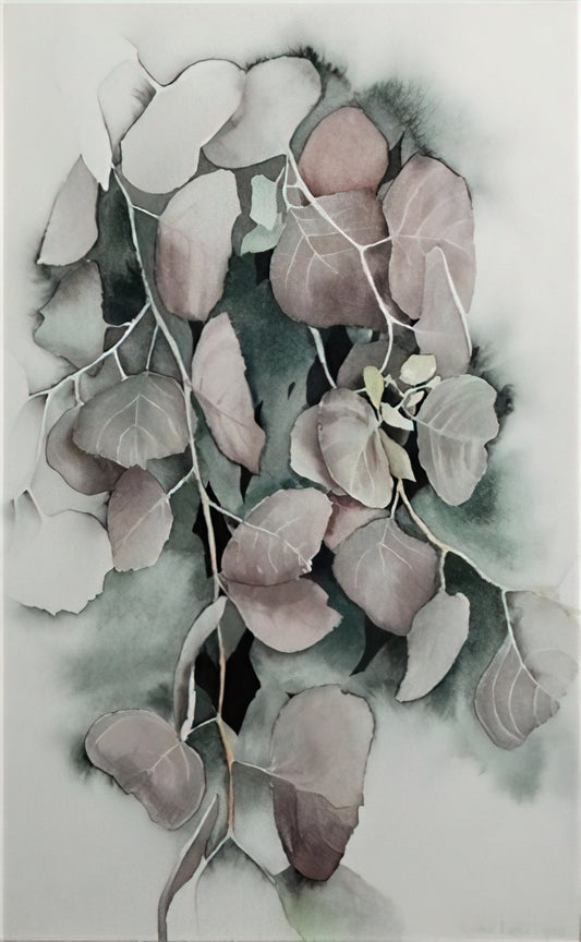 What Defines Georgia O'Keeffe's Autumn Leaves Series from Lake George?