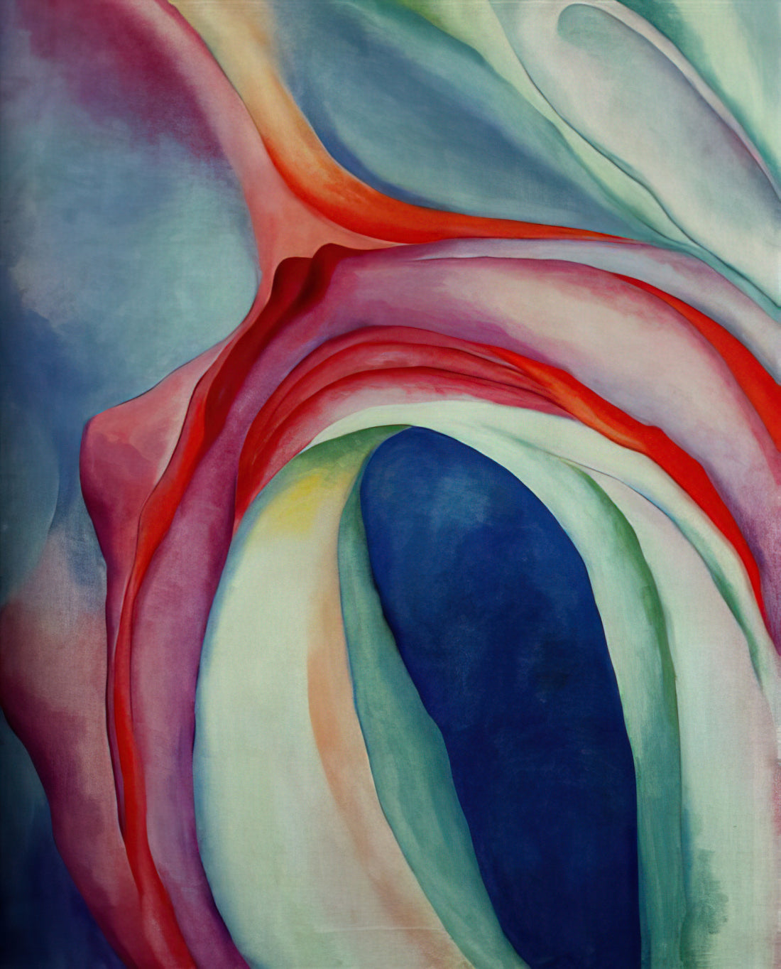 What Is Georgia O’Keeffe’s Music Pink and Blue No 1? A Masterpiece of Abstraction and Emotion