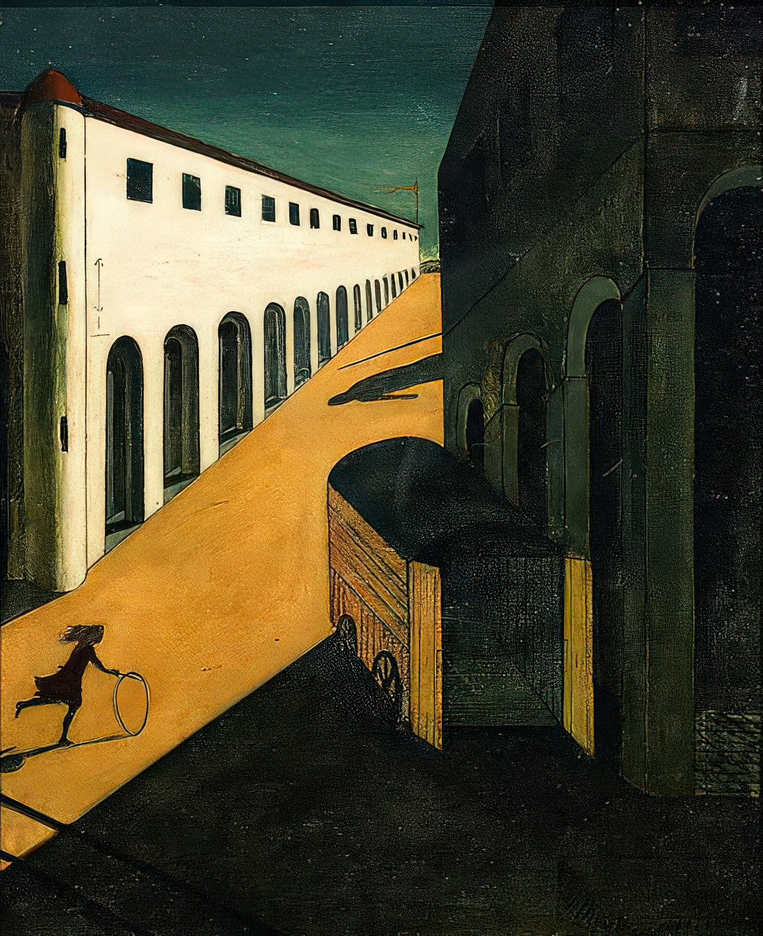 What Defines Giorgio de Chirico’s Melancholy and Mystery in His Paintings?