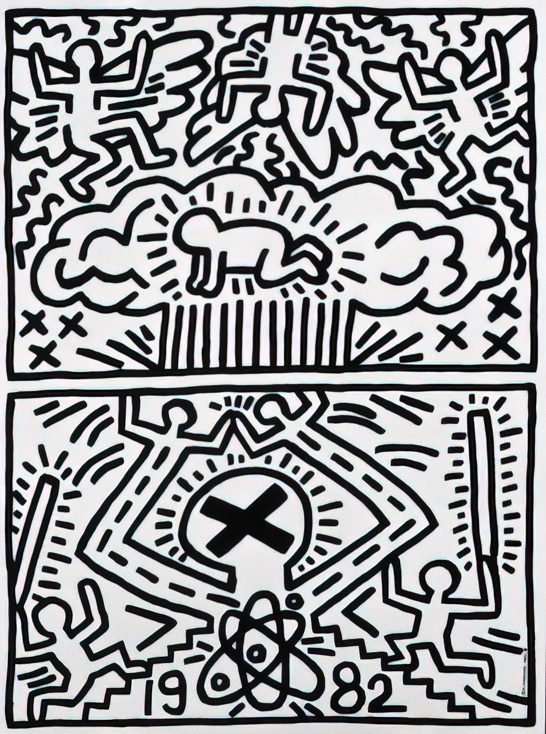 Keith Haring ohne Titel: Ein tiefer Einblick in ein ikonisches Werk